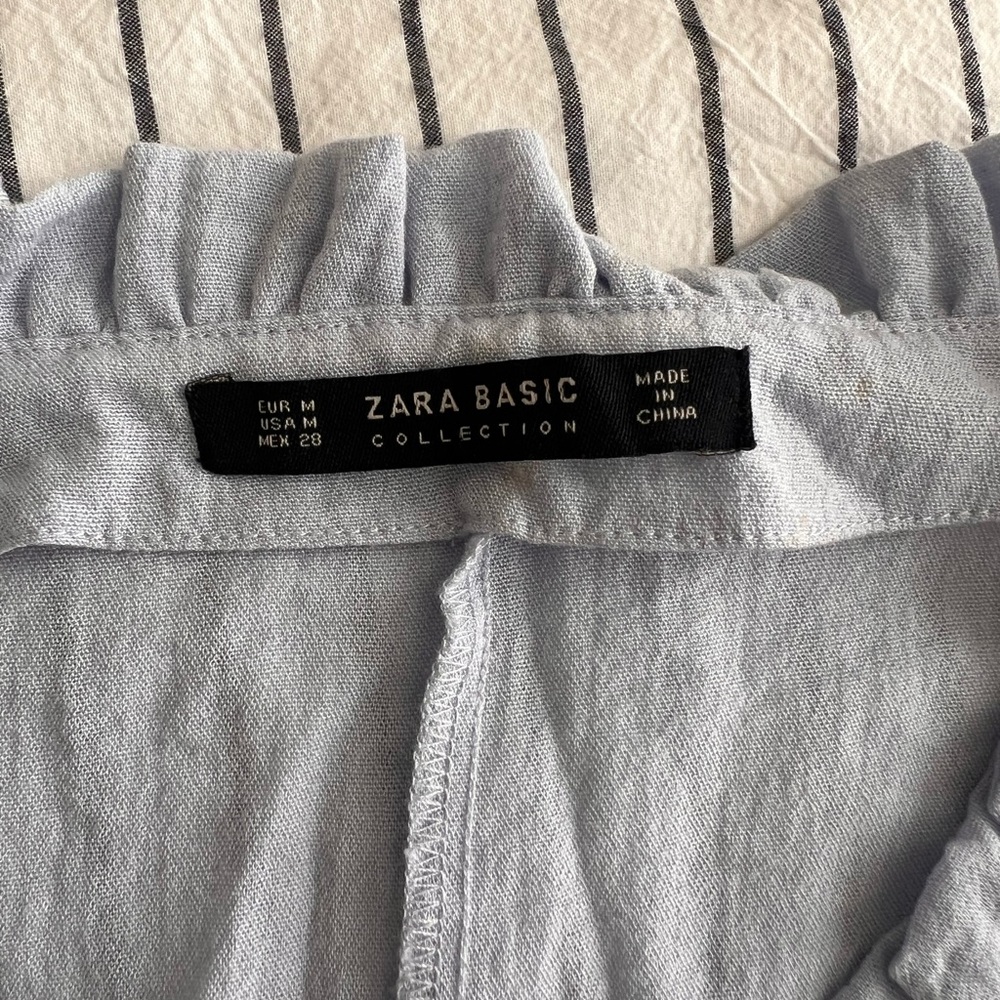Zara Basic Collection Sky Blue Top - image 5